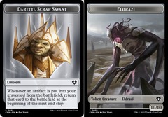 Daretti, Scrap Savant Emblem (0051) // Eldrazi (0001) Double-Sided Token